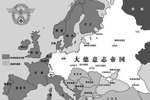 希特勒设想的世界地图 德国成为中心日耳曼尼亚计划